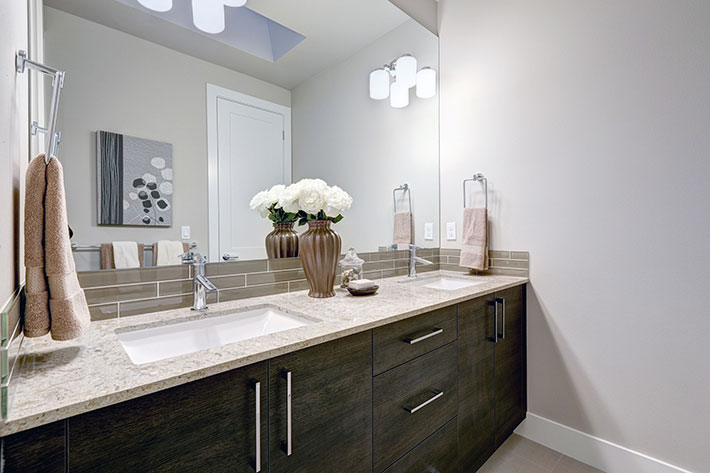 A Much-Needed Bathroom Remodel Begins with New Countertops